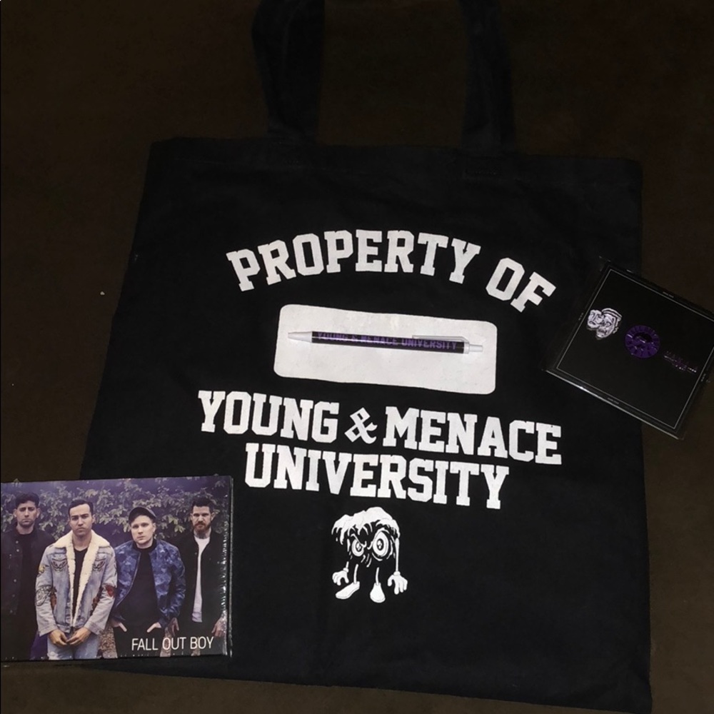 Fall Out Boy Young & Menace VIP merch package